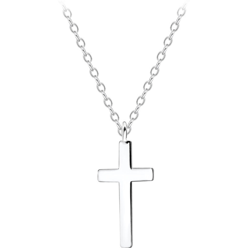 SYLVIENE Stříbrný náhrdelník s křížkem