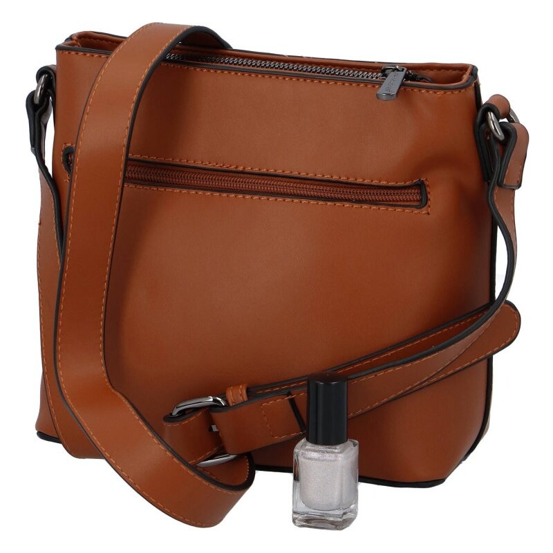 Dámská crossbody kabelka David Jones Mirabel, hnědá