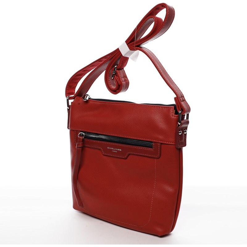 Dámská crossbody kabelka David Jones Mena, červená