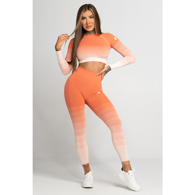 Gym Glamour Legíny Bezešvé Coral Ombre