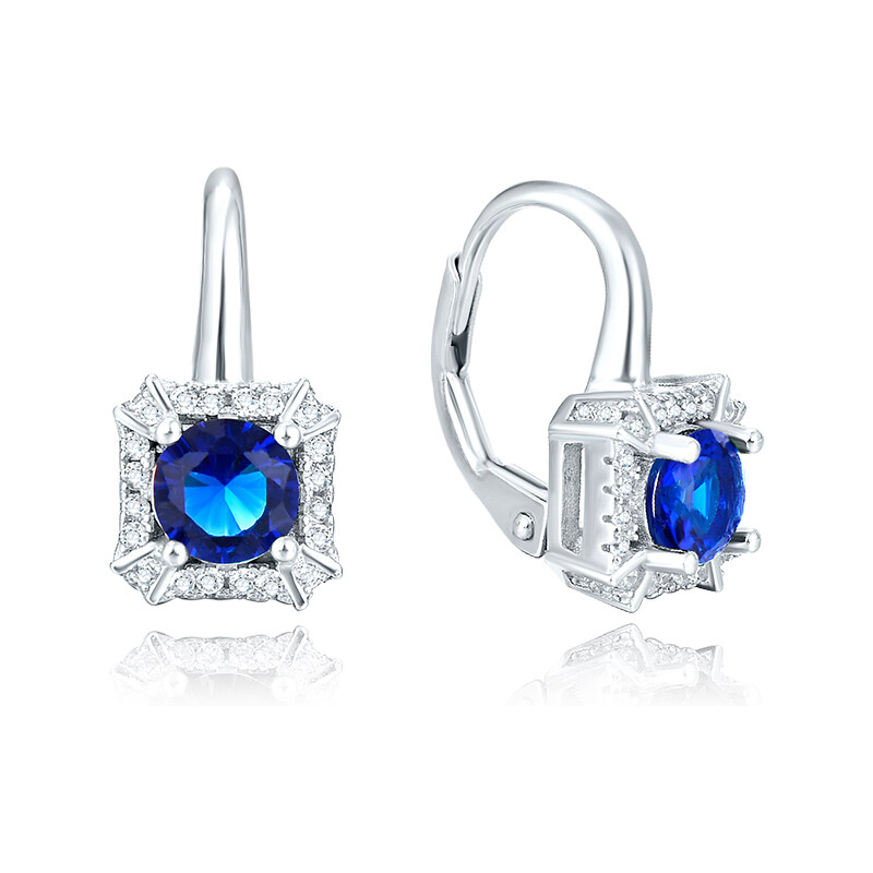 Olivie Stříbrné náušnice BLUE 4855