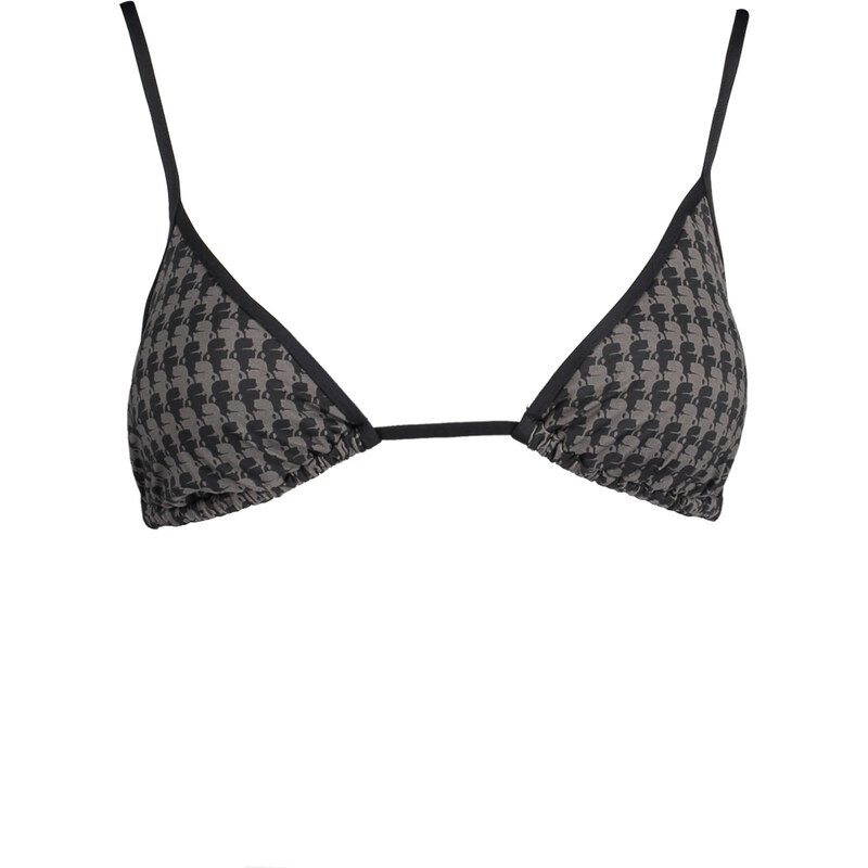 KARL LAGERFELD BEACHWEAR Černý vrchní díl bikin Karl Lagerfeld