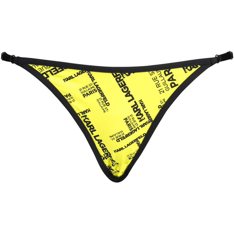 KARL LAGERFELD BEACHWEAR Karl Lagerfeld žlutý spodní díl bikin