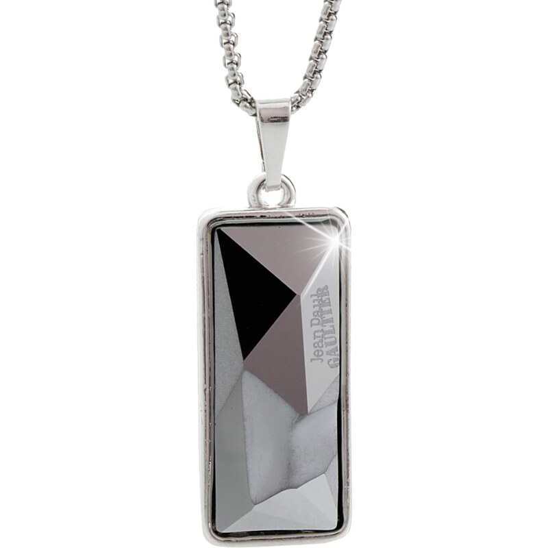 SkloBižuterie-J Náhrdelník s kamenem Jean Paul Gaultier Swarovski Black Diamond