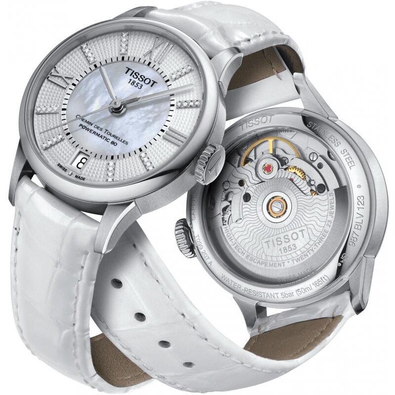 Dámské hodinky Tissot Chemin des Tourelles Powermatic 80 T099.207.16.116.00
