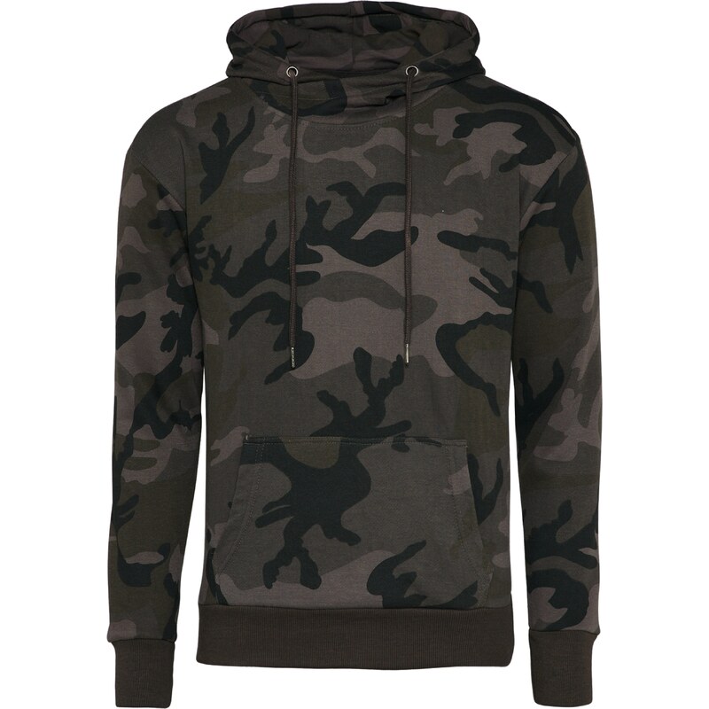 Urban Classics Mikina antracitová / režná / tmavě šedá / khaki