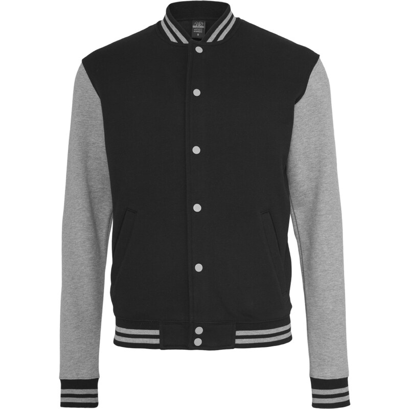 Urban Classics Přechodná bunda šedý melír / černá