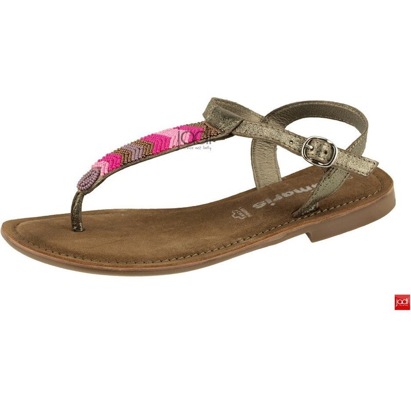 Tamaris sandály 1-28155-32-959 - metalická/růžová
