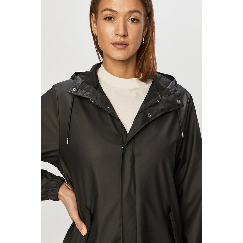 Nepromokavá bunda Rains 1814 Fishtail Parka 1814.01-01Black