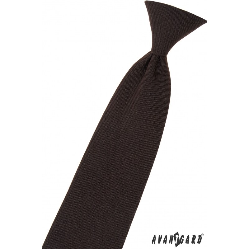 Hnědá chlapecká kravata Avantgard 558-9855