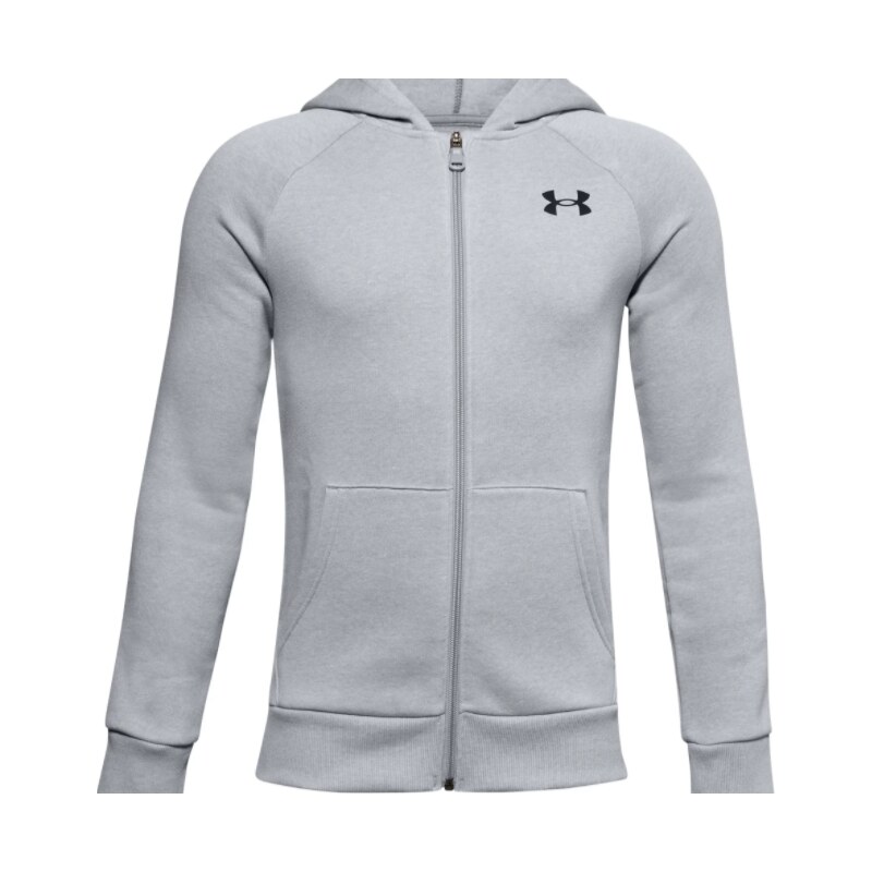 Mikina s kapucí Under Armour RIVAL COTTON FZ HOODIE 1357613-011