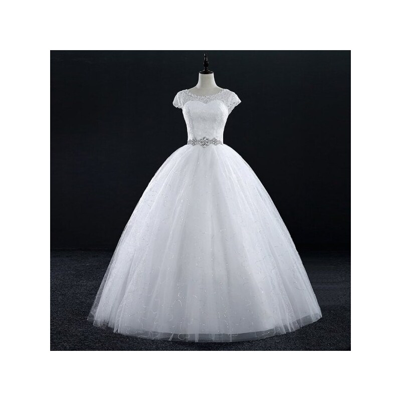 Donna Bridal svatební tylové šaty s opaskem + SPODNICE ZDARMA