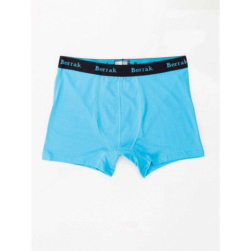 BASIC PÁNSKÉ MODRÉ BOXERKY -BLUE Modrá