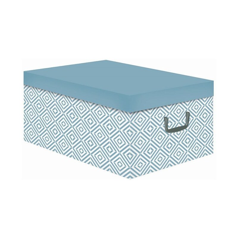 Skládací úložná krabice - karton box Compactor Nordic 50 x 40 x v.25 cm, světle modrá