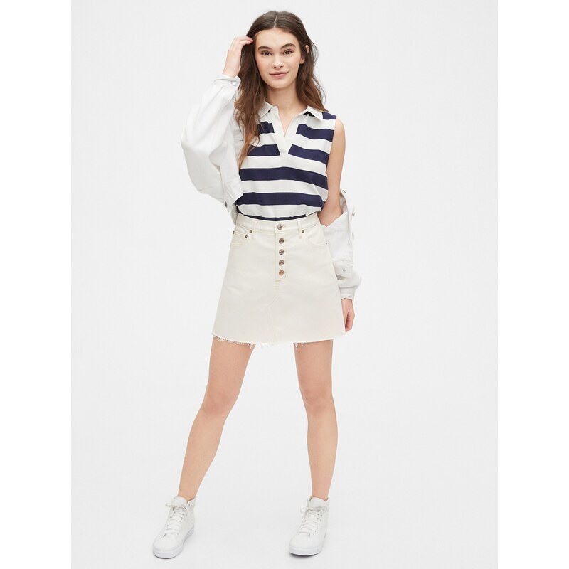 GAP Sukně High Rise Denim Skirt - Dámské 109680601