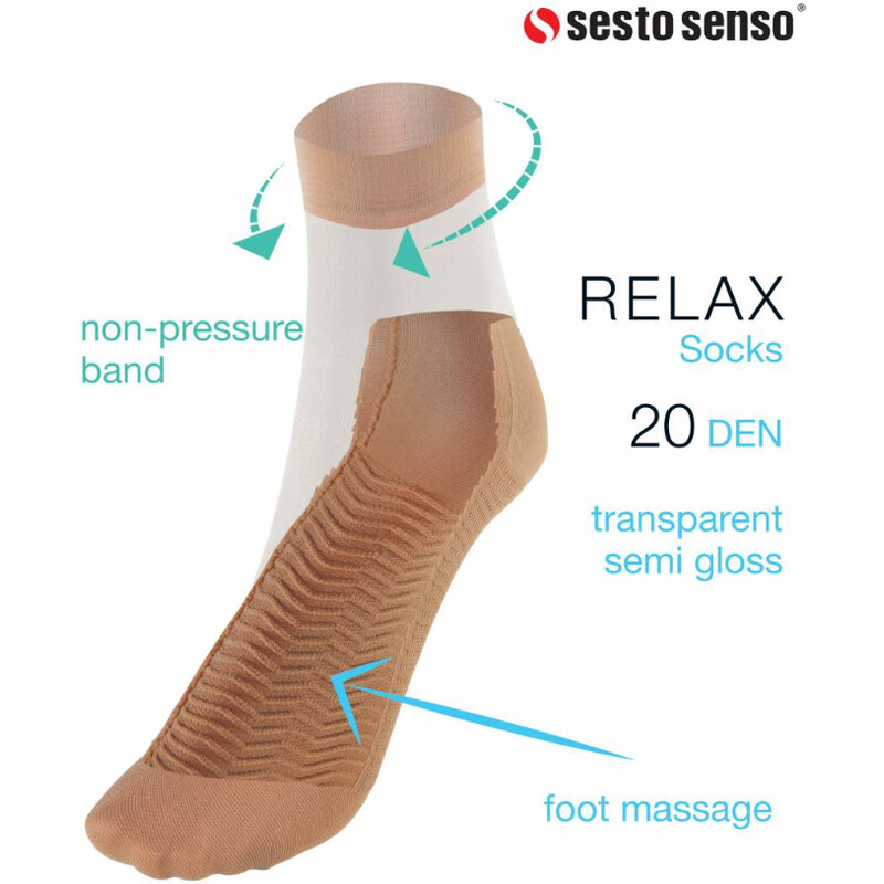 SESTO SENSO Ponožky RELAX 20D