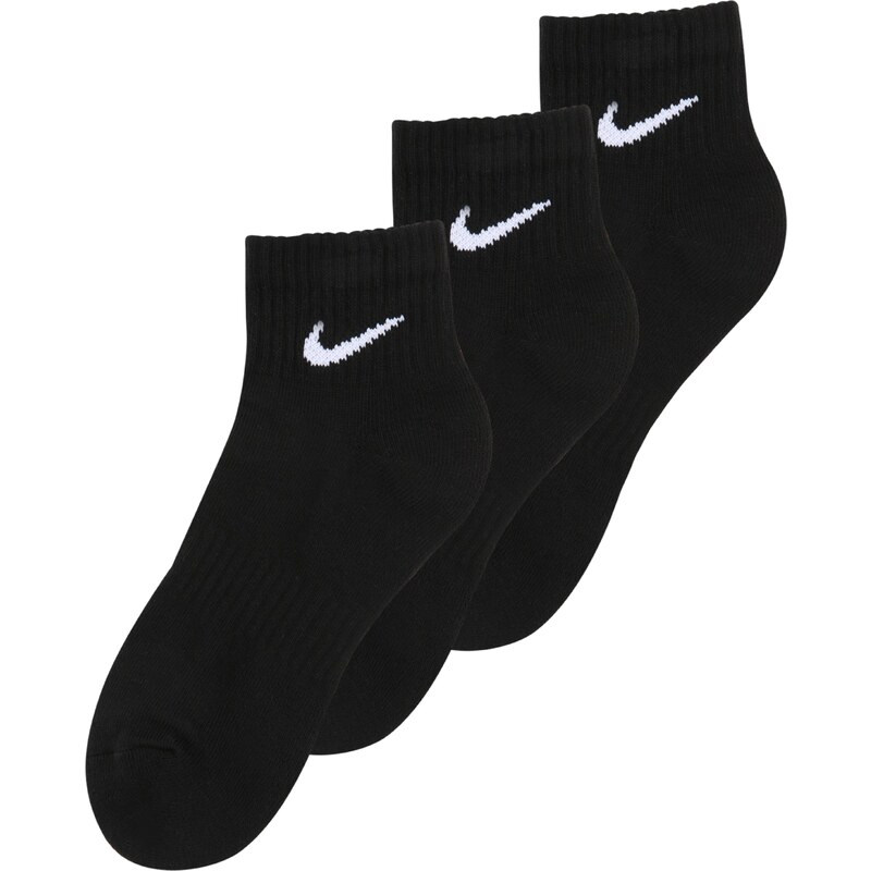 NIKE Sportovní ponožky černá / bílá