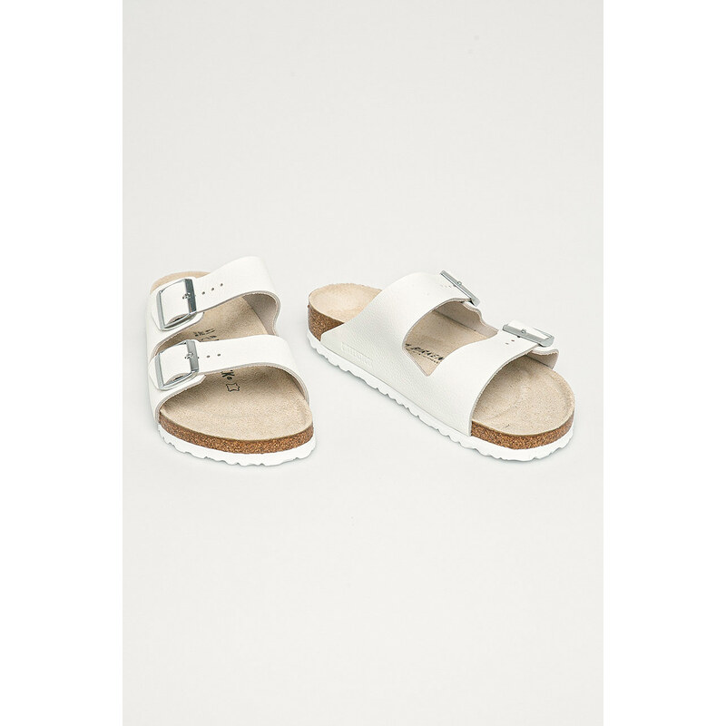 Semišové pantofle Birkenstock Arizona 51131-White