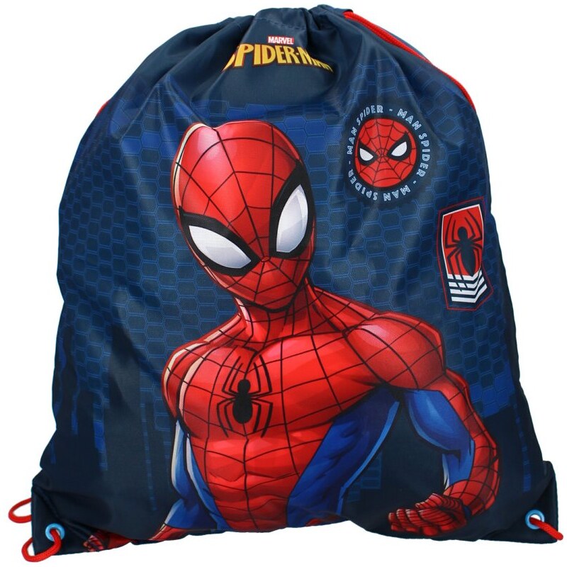 Vadobag Sáček na přezůvky / vak na záda Spiderman - MARVEL - 44 x 37 cm