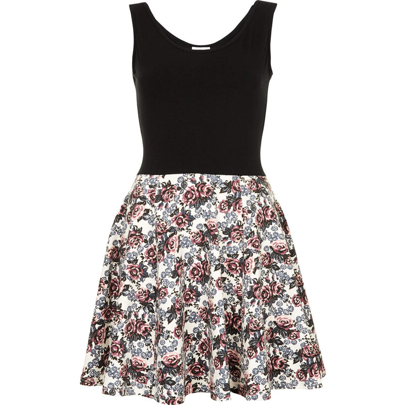 Topshop **Sleeveless Floral Skater Dress by Annie Greenabelle
