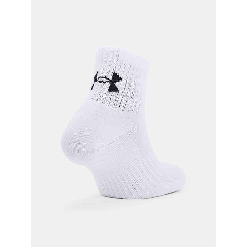 Under Armour Ponožky Core QTR 3PK-WHT - unisex