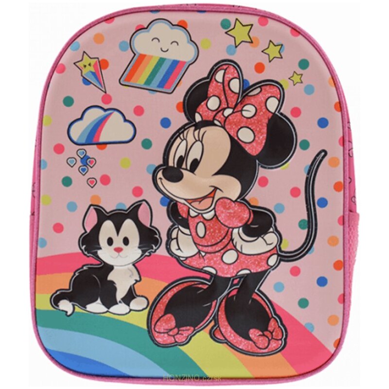 HappySchool Dětský / dívčí 3D plastický batoh Minnie Mouse - Disney - 10L