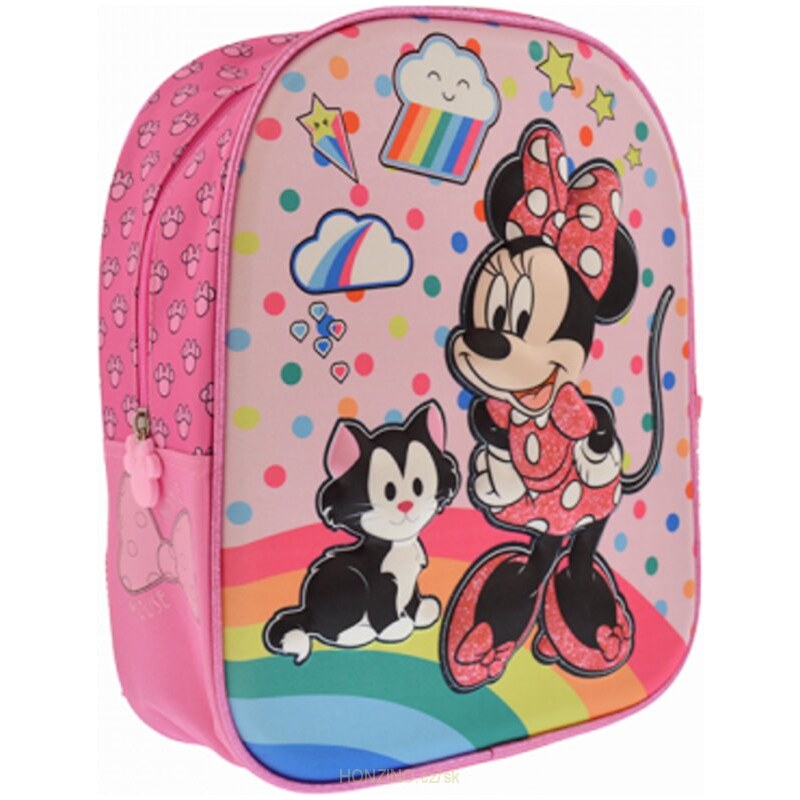 HappySchool Dětský / dívčí 3D plastický batoh Minnie Mouse - Disney - 10L