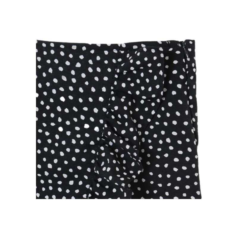 MAYORAL dívčí kraťasová sukně s puntíky, černá/bílá