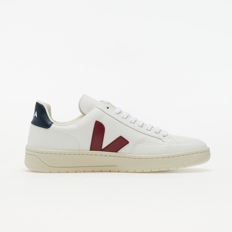 Pánské nízké tenisky Veja V-12 Leather White Marsala Nautico