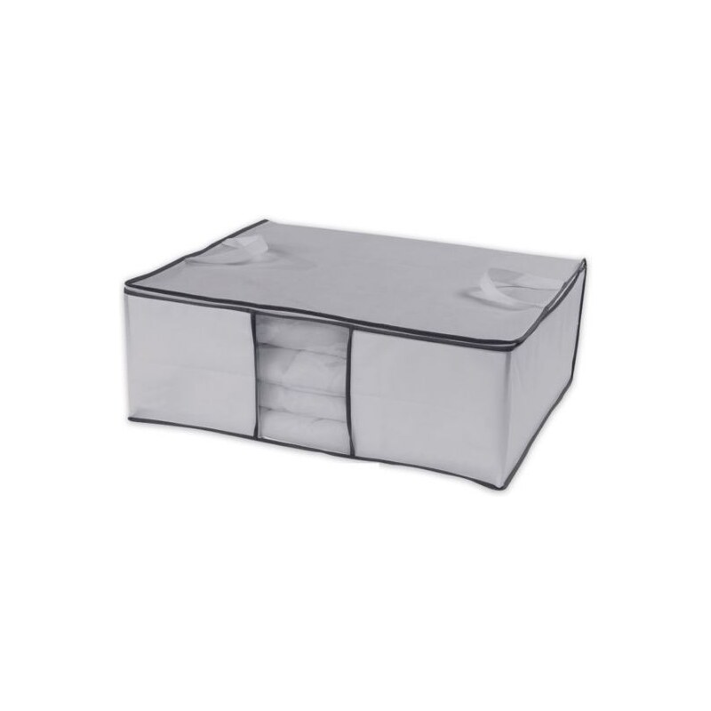 Úložný box na 2 peřiny Compactor Life 58,5 x 68,5 x 25,5 cm, bílý polypropylén