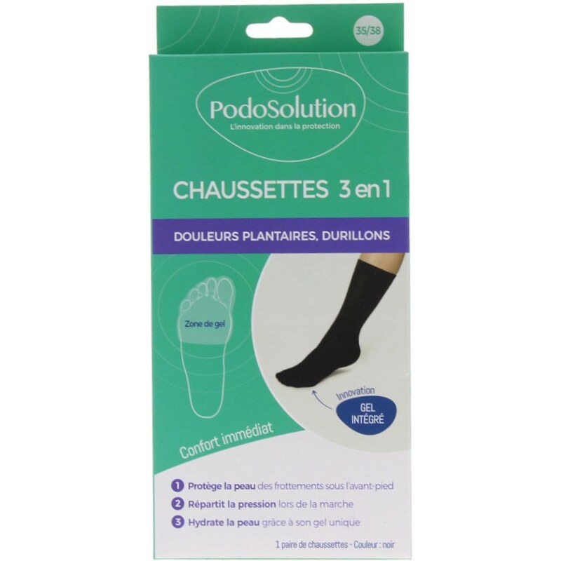 Ponožky unisex pro kuří oka, plantární bolesti černé SABS-SABM-SABL 107154857