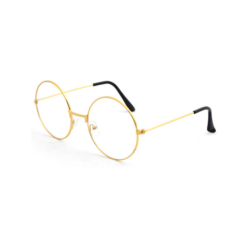 VeyRey Brýle s čirými skly lenonky Hahn zlatá