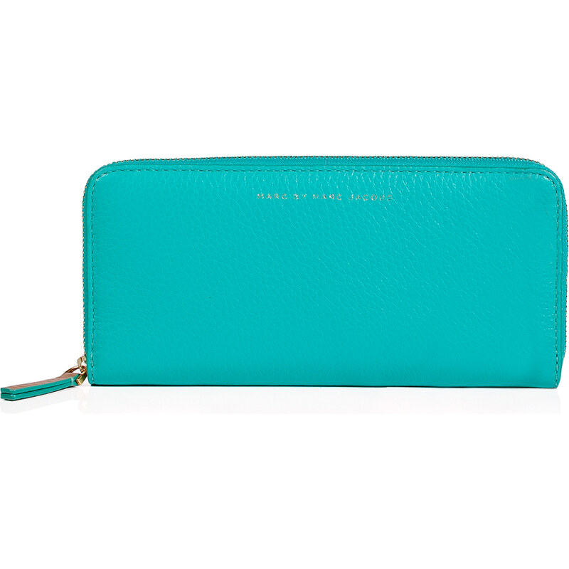 Marc by Marc Jacobs Leather Colorblocked Slim Zip Around Wallet