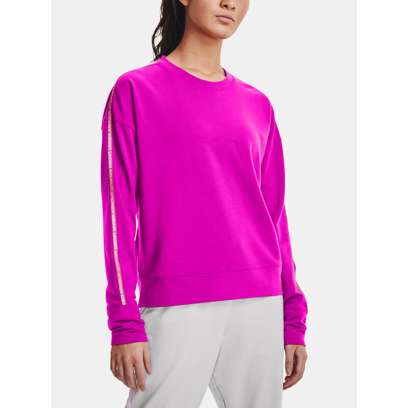 Under Armour MMikina Rival Terry Taped Crew-PNK - Dámské
