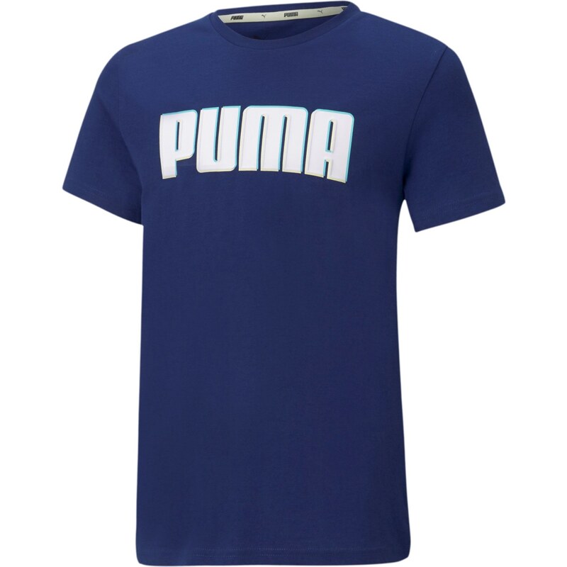 Puma Alpha Graphic Tee B Elektro Blue