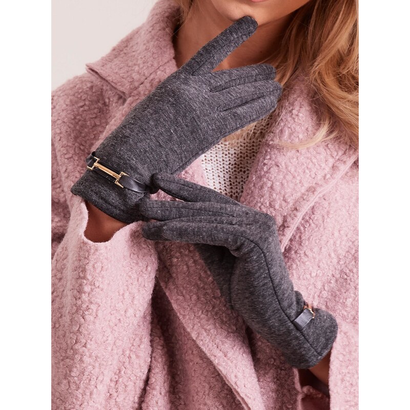 Wool Fashion Italia Gloves-AT-RK-6202.09-dark gray