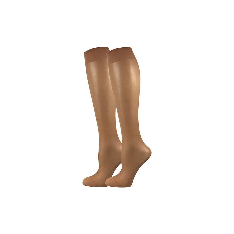 Boma Podkolenky LADY knee-socks 17 DEN / 2 páry BEIGE
