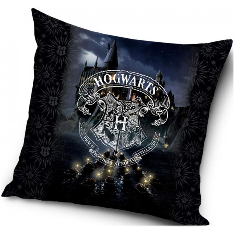 Carbotex Polštář Harry Potter - motiv erb Hogwarts - 40 x 40 cm