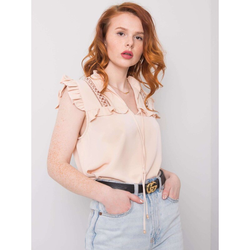 Och Bella Blouse-TW-BZ-BP-H642.24-light beige