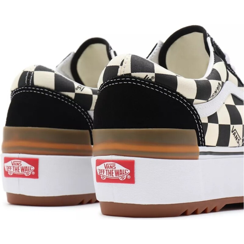 Boty Vans Old Skool Stacked checkerboard multi/true white