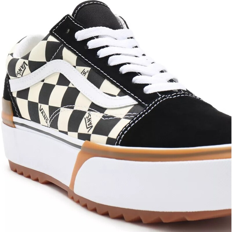 Boty Vans Old Skool Stacked checkerboard multi/true white