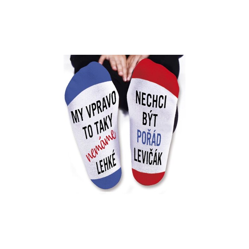 Nekupto Humorné ponožky dámské - My v pravo