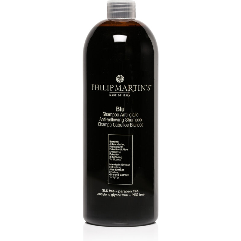 PHILIP MARTINS BIO šampon neutralizující žluté tóny ve vlasech BLU SHAMPOO