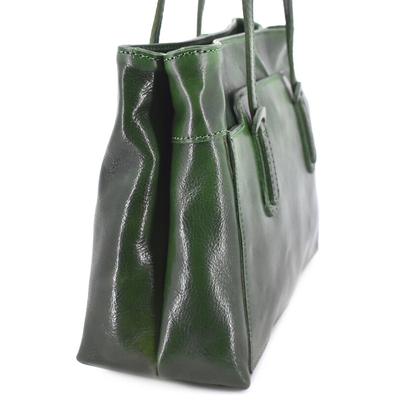 Dámská kožená kabelka Arteddy - zelená