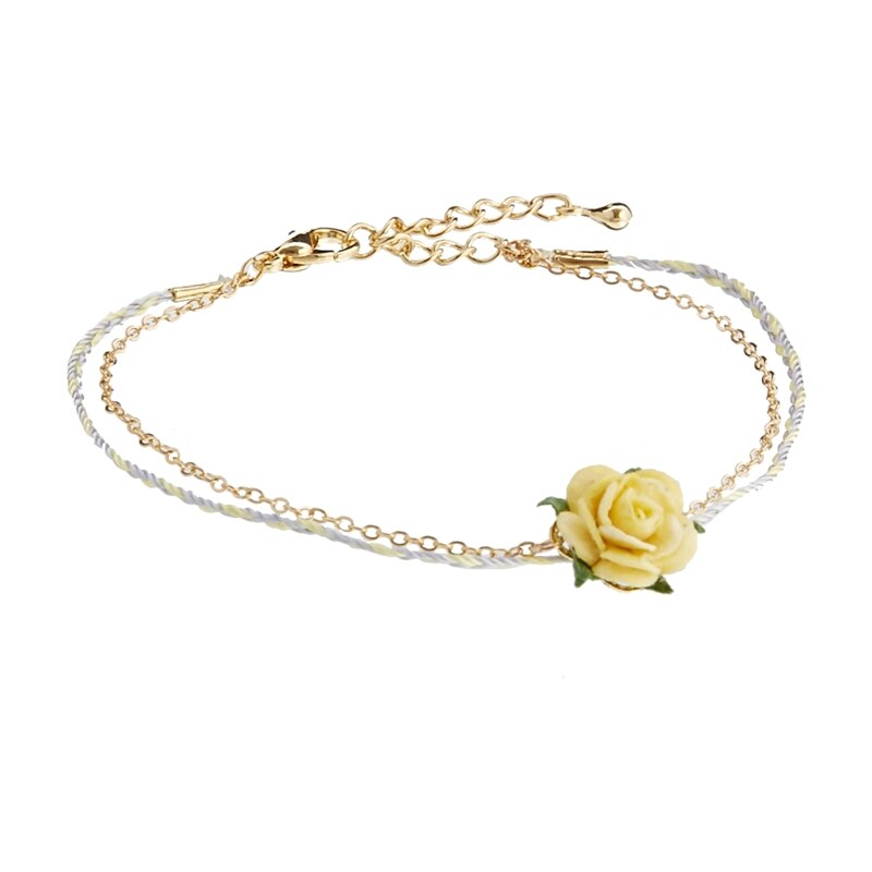 Asos Limited Edition Rose Cord Bracelet