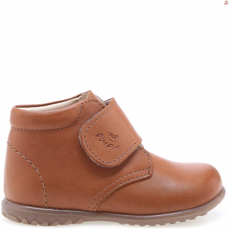 Dětské celoroční kožené boty EMEL 1077D-2 Hnědá 57174823