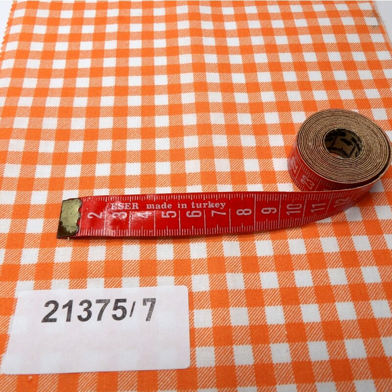 DOMESTIK 145/21375-7 KÁRO oranžové kostky 7mm / VELKOOBCHOD