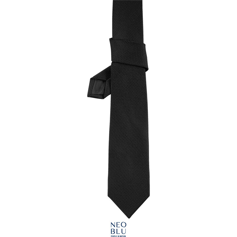 Elegantní kravata k obleku Teodor Neo Blu černá