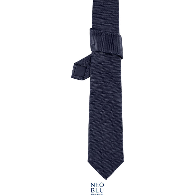 Elegantní kravata k obleku Teodor Neo Blu tmavě modrá Navy