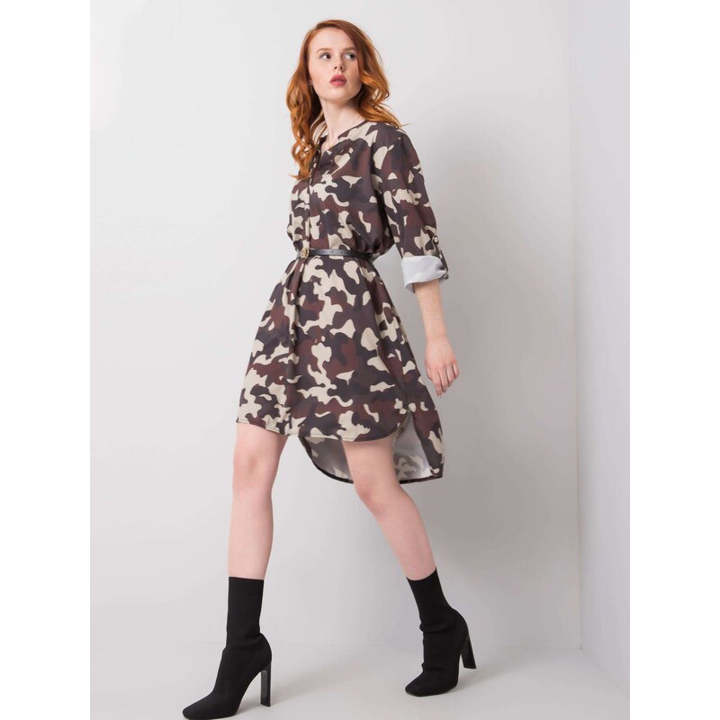 Italy Moda Dress-DHJ-SK-5766G.30-beige